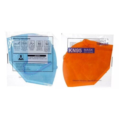 12 Cubrebocas Kn95 Tomods Certificado Con 4 Capas De Protección Para Adulto. Mascarilla Fabricada En Polipropileno, Algodón Y Elástico, Desechables.