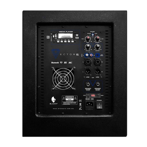 Sistema de Audio Lineal, Alienpro Vector de 15'', 450 W RMS, Bluetooth