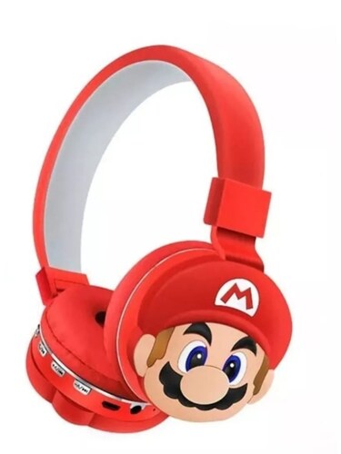 Audífonos Diadema Inalámbricos Bluetooth Súper Mario Bross DM 