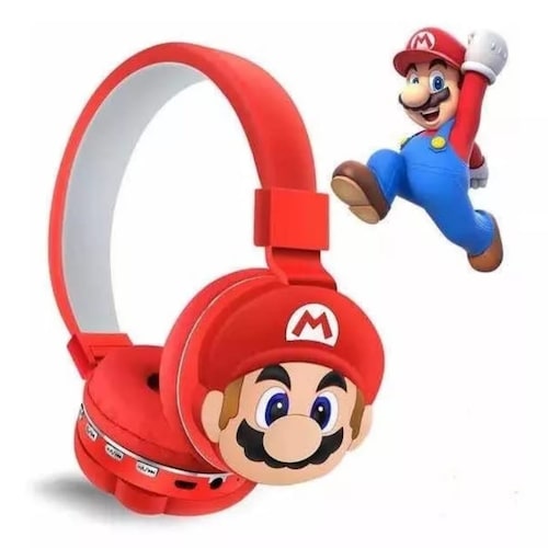 Audífonos Diadema Inalámbricos Bluetooth Súper Mario Bross DM 