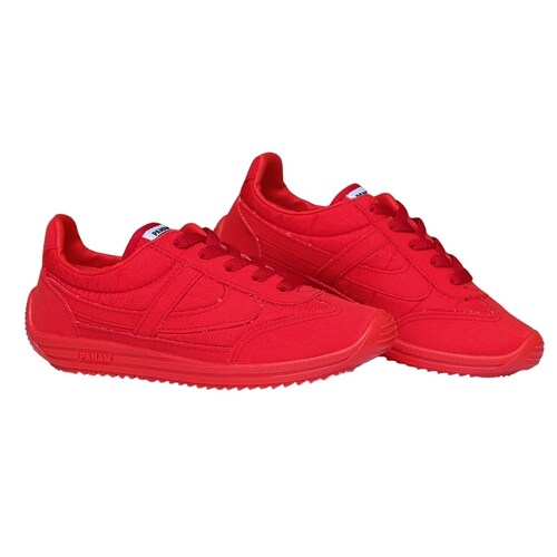 TENIS PANAM CLÁSICO  CHOCLO ROJO.