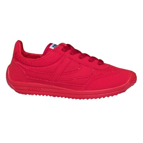 TENIS PANAM CLÁSICO  CHOCLO ROJO.