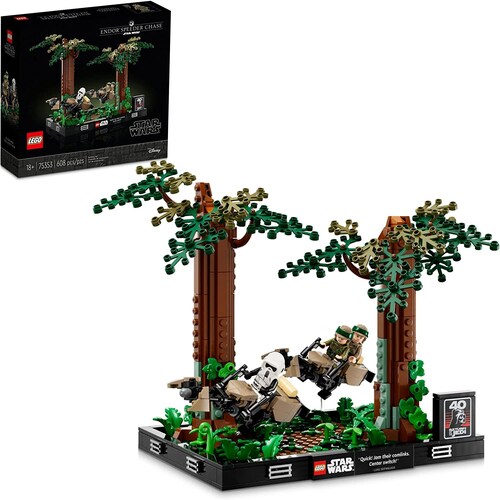 Lego Star Wars 75353 Diorama: Duelo de Speeders en Endor