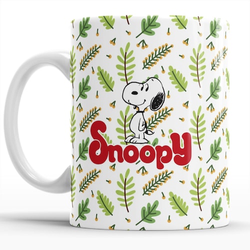 Set de 4 Tazas de Cerámica con Diseño Encantador de Snoopy: Haz de cada momento especial