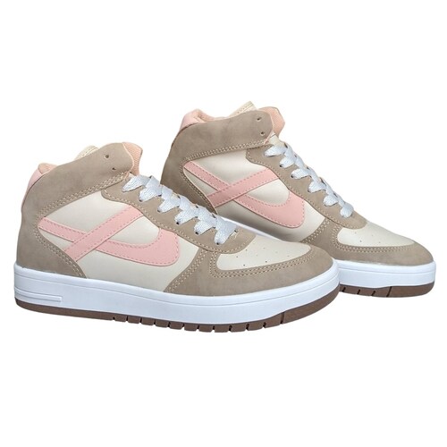 TENIS PANAM Bota Meztli Deseo color Rosa/Beige.