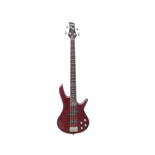 Bajo Eléctrico McCartney de 4 Cuerdas Pasivo Color Vino