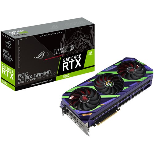 Tarjeta de Video ASUS ROG Strix GeForce RTX 3080 12GB GDDR6X  Evangelion 