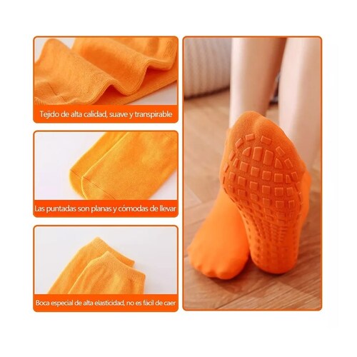 Calcetines Antideslizantes De Yoga Danza Pilates, 8 Pares