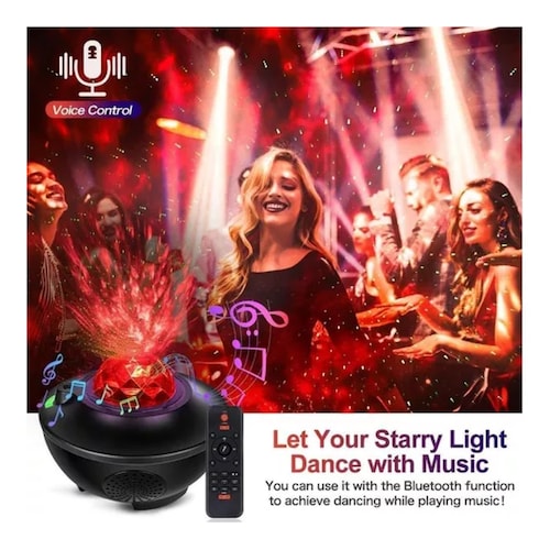 Galaxia Proyector Portatil LED Luz Luces De Noche Colores Con Altavoz  Bluetooth