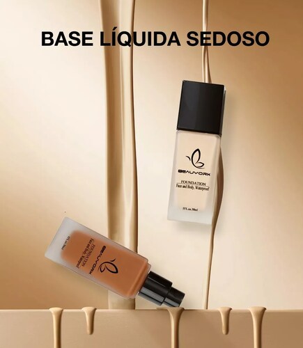 Base De Maquillaje Liquida Alta Cobertura Contra Agua  30ml