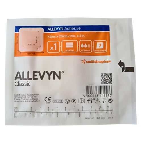 Apósito Allevyn Clásico Adhesivo 7.5x7.5cm Smith&Nephew - Médica Depot