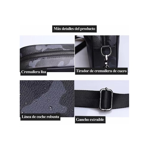 Moda Mariconera Bandolera Cuero Los Hombres Crossbody Bolso