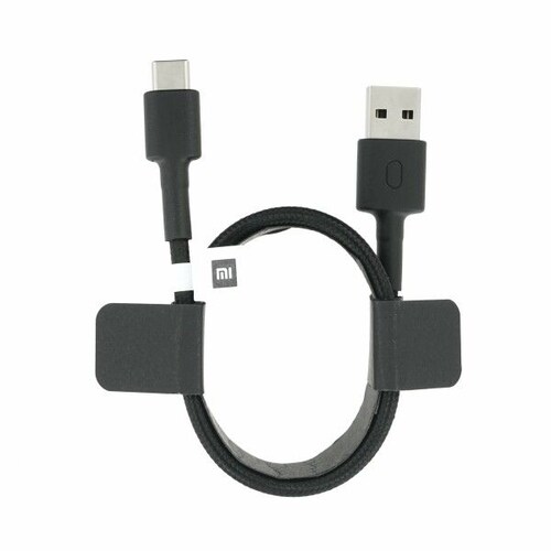 Cable de Datos Xiaomi Usb A Tipo C Mi Braided 1m Resistente Negro