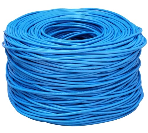 Cable Utp Cat 6 305m Bobina Red Azul Cober Envío Gratis
