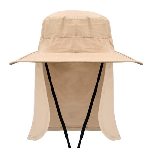 Sombrero Para Sol Con Protección Upf+50 Y Bolsa Oculta café