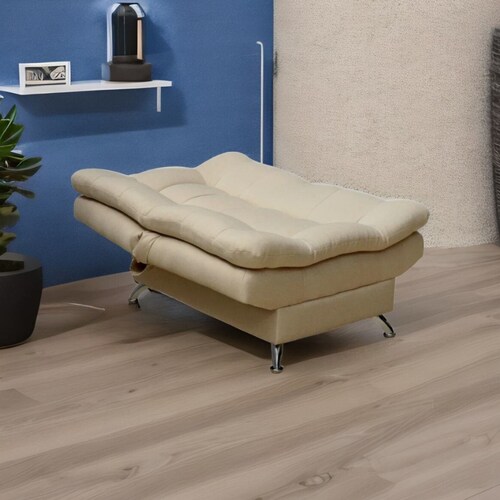 Sillón Individual Moderno Ocasional Reclinable Beige.