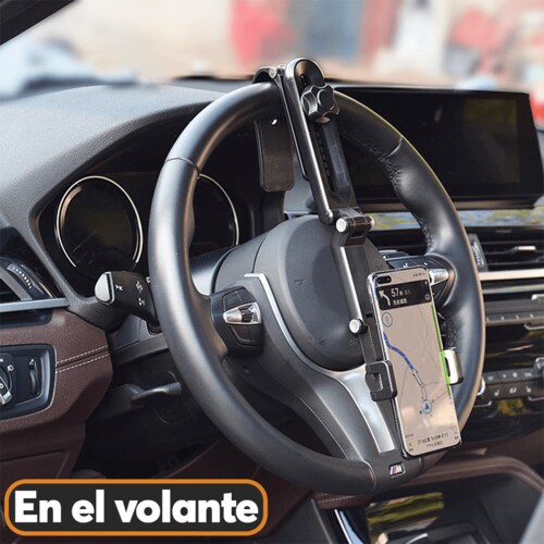 Base Soporte Porta Celular Auto Archy 360 Grados para Parasol Visera de Coche Volante Compatibilidad Universal Brazo Estabilizador Carro Ajustable (ZJ1969).