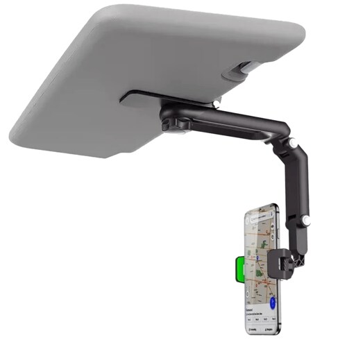 Base Soporte Porta Celular Auto Archy 360 Grados para Parasol Visera de Coche Volante Compatibilidad Universal Brazo Estabilizador Carro Ajustable (ZJ1969).