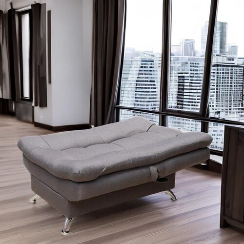 Sillón Individual Moderno Ocasional Reclinable Gris