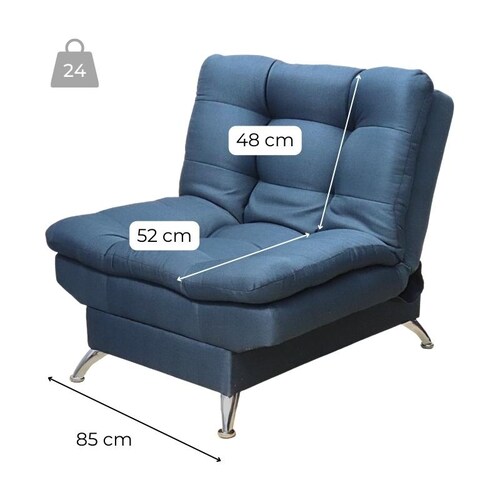 Sillón Individual Moderno Ocasional Reclinable.