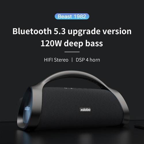 Xdobo Beast 1982: Altavoz portátil inalámbrico de alta potencia