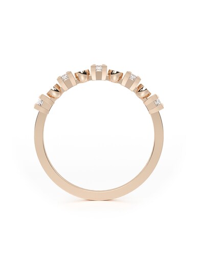 CHURUMBELA DÚO 10K ORO ROSA ABBA JOYAS.