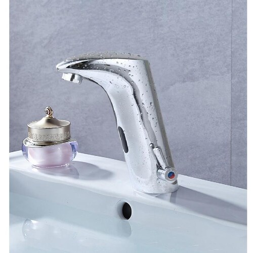 Lavamanos de Baño Grifo MXOWT-001-16 Sensor 8 a 30cm 127V 60Hz Frío Caliente Automatico Diámetro de Tubo 12", SensoWat.