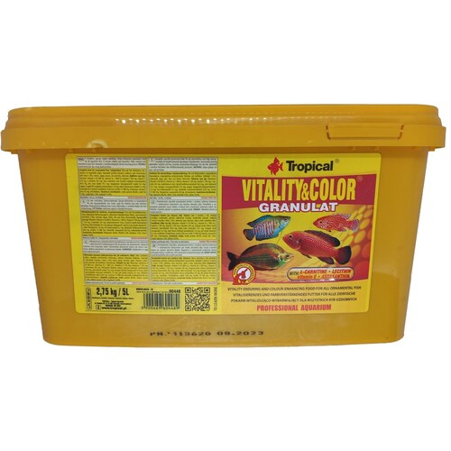 Alimento Proteína Vitality & Color Granulat 2.75Kg Tropical