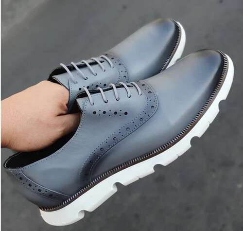 ZAPATO OXFORD PARA HOMBRE  MARCA PEPE TAMAYO MOD:1301 PIEL 