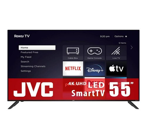 Television JVC 55 Pulgadas Roku 4K Ultra HD LED SI55UR