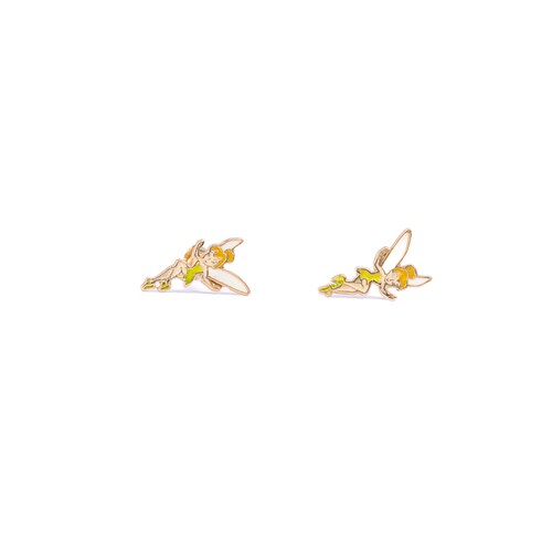 Arete Campanita/ Tinker Bell Oro 14 Kilates.