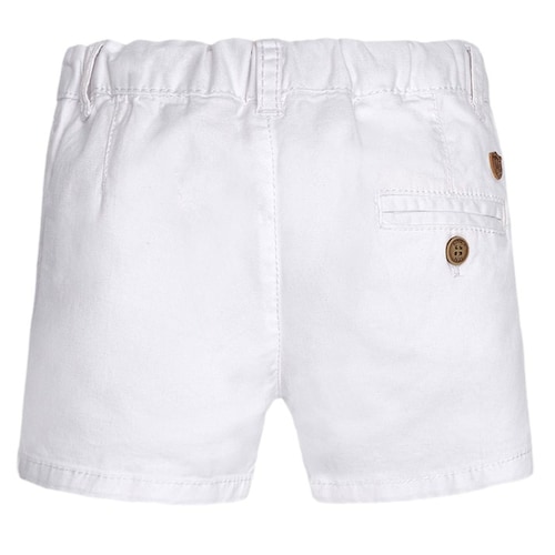 Short Tipo Chino Marca Mayoral Color Blanco Bebé Niño.