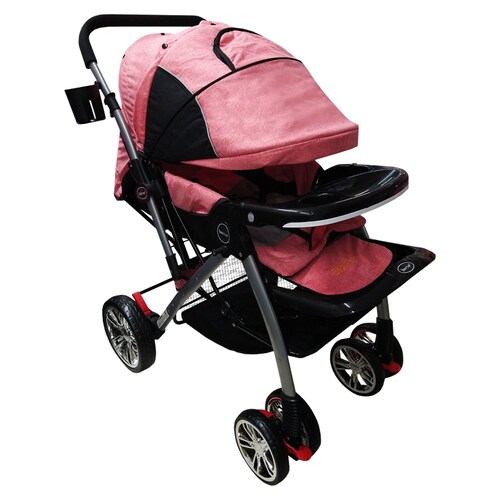 Carriola para bebé Reversible BabyTek S-A Rosa