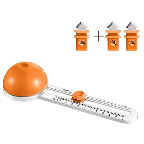 Cortador De Círculos Circular Giratorio Papel Redondeado color aleatorio