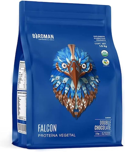 PROTEÍNA ORGÁNICA VEGANA CHOCOLATE 1.5KG BIRDMAN FALCON
