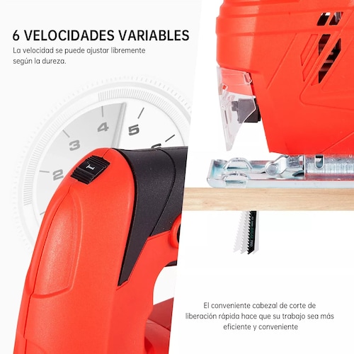 Sierra Caladora Herramienta Electrica Corte 10p Estuche