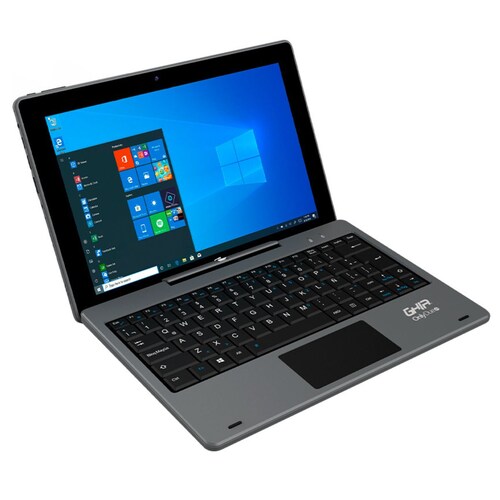 Combo Laptop Ghia Only Due Pro 2 en 1 365 Desmontable Intel Celeron 3GB 64GB 10.1Pulg Touch W10P Grey 2DH10CP Notghia + Audìfonos