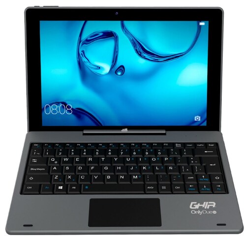Combo Laptop Ghia Only Due Pro 2 en 1 365 Desmontable Intel Celeron 3GB 64GB 10.1Pulg Touch W10P Grey 2DH10CP Notghia + Audìfonos