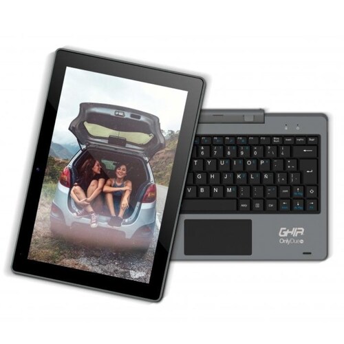 Combo Laptop Ghia Only Due Pro 2 en 1 365 Desmontable Intel Celeron 3GB 64GB 10.1Pulg Touch W10P Grey 2DH10CP Notghia + Audìfonos