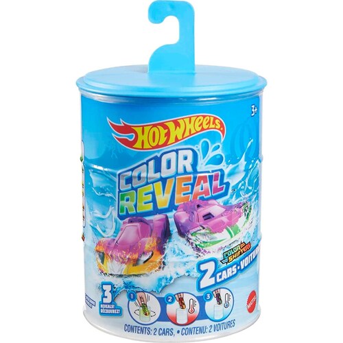 Hot Wheels Color Reveal Vehículos Cambian De Color 2 Pack