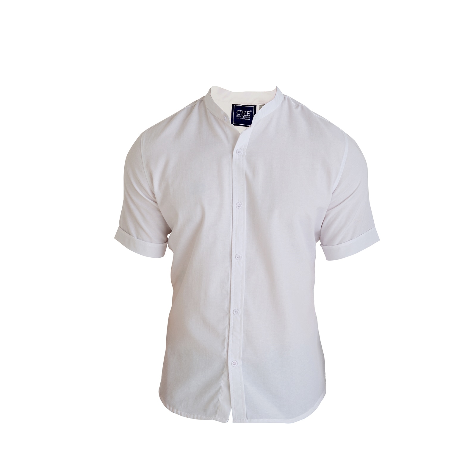 Camisa blanca de manga corta online