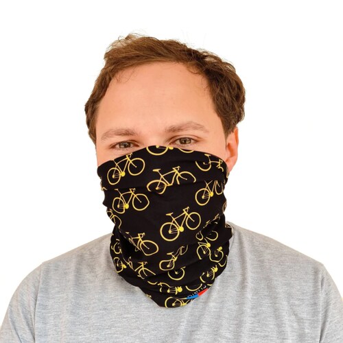 BANDANA MICROFIBRA BICI VUELTAS NEGRO PESCUEZO