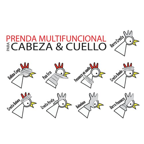 BANDANA MICROFIBRA BICI VUELTAS NEGRO PESCUEZO