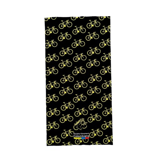 BANDANA MICROFIBRA BICI VUELTAS NEGRO PESCUEZO