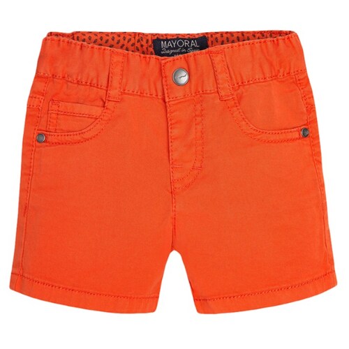 Short En Sarga Color Naranja Marca Mayoral Bebé Niño