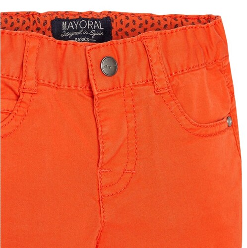 Short En Sarga Color Naranja Marca Mayoral Bebé Niño