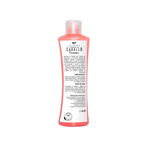 Shampoo Caballo Rosa Femme 500 ml Shanatural's