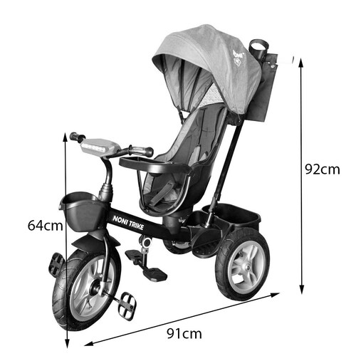 Triciclo Angelin Noni 360 grados Llanta de aire 3041-C Azul