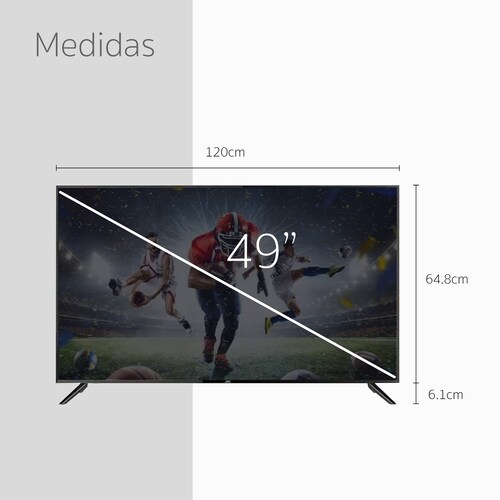 Smart Tv de 49 pulgadas 4K Ultra Hd Led de JVC