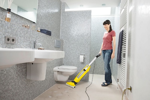 Limpiadora De Pisos Karcher FC5 2 En 1 Aspirado Y Trapeado-Amarilla